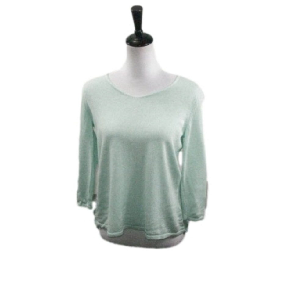 Company Ellen Tracy Mint Green Two Texture Top Size Small